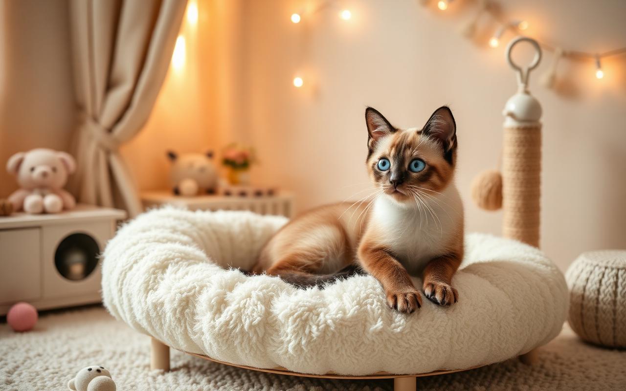 Guía de bienvenida: Qué comprar antes de que llegue tu cachorro Siamés.